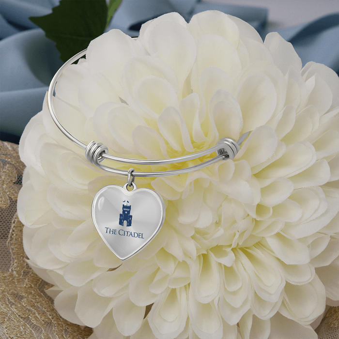 The Citadel, Barracks logo, Luxury Bangle, Engraving optional