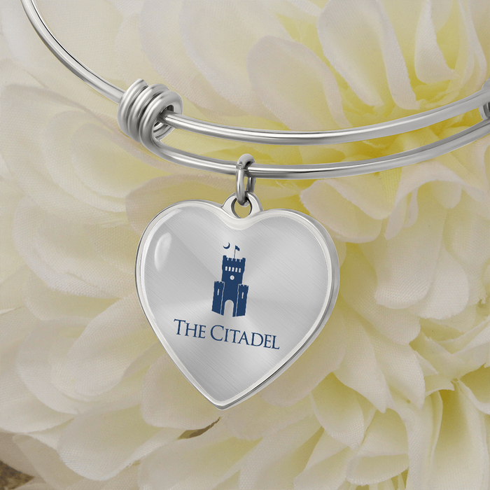 The Citadel, Barracks logo, Luxury Bangle, Engraving optional