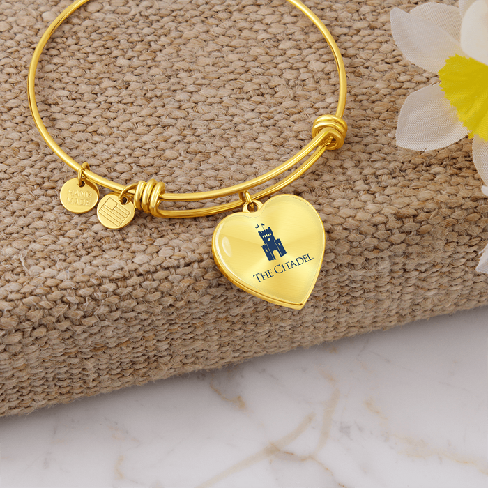 The Citadel, Barracks logo, Luxury Bangle, Engraving optional