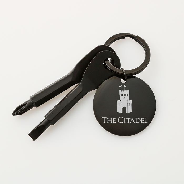 The Citadel, Barracks, Screwdriver Keychain - Black
