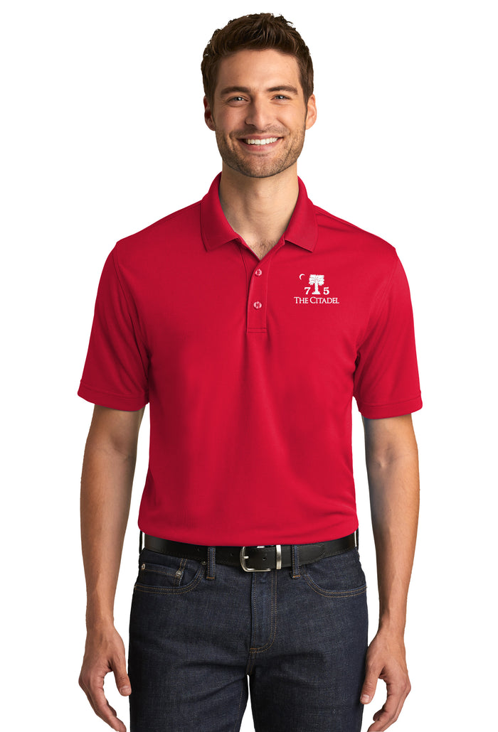 The Citadel, Big Red, Class of 1975,  UV Micro-Mesh Polo Shirt