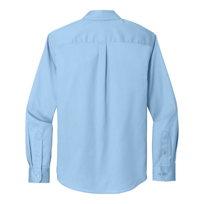 The Citadel, Big Red, Crescent, Class of 1975, Long Sleeve Twill Shirt- Carolina Blue- back