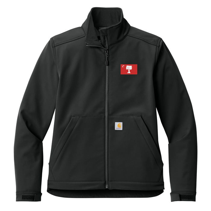 The Citadel, Big Red Flag, Carhartt® Women’s Rain Defender® Soft Shell Jacket - Black