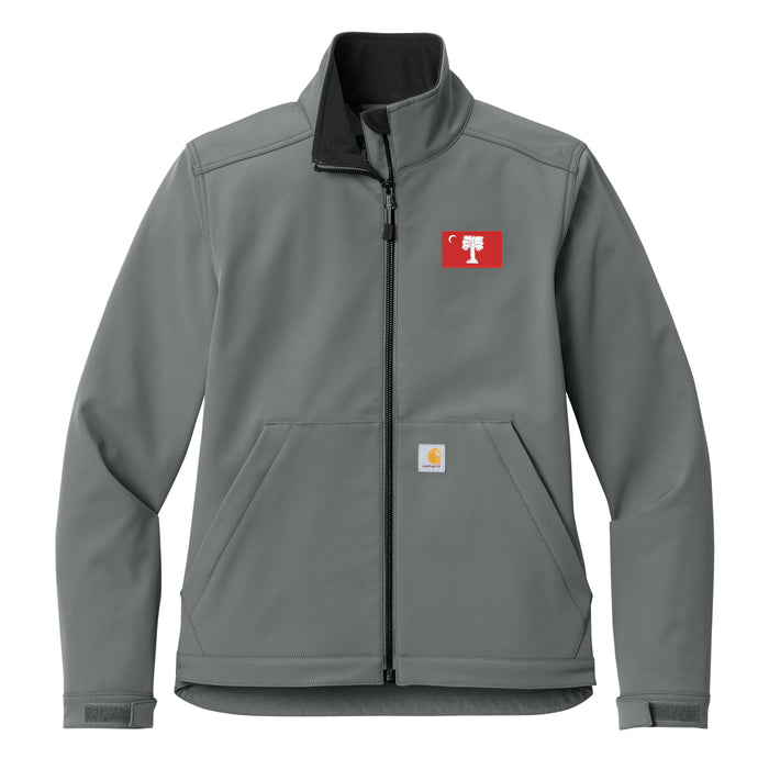 The Citadel, Big Red Flag, Carhartt® Women’s Rain Defender® Soft Shell Jacket - Grey