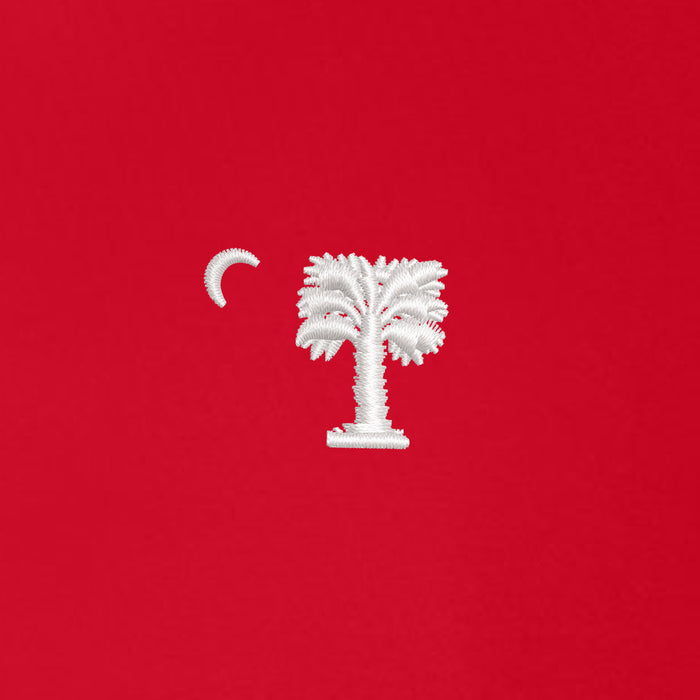 Big Red Palmetto Under Armour Men's Tipped Teams Performance Polo- Red