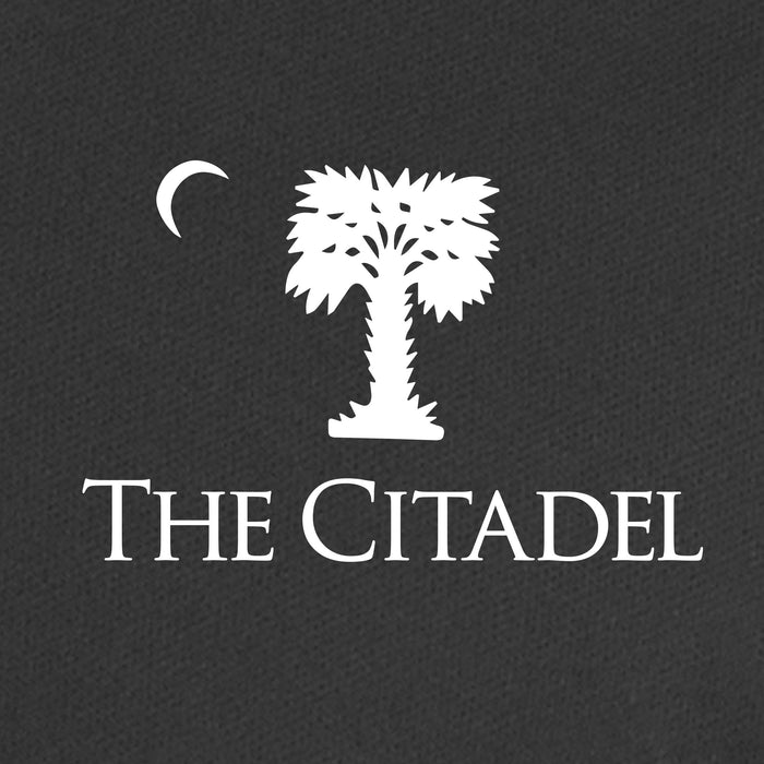 The Citadel, Big Red logo, UV Micro-Mesh Tipped Polo - black