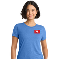The Citadel, Big Red Palmetto Flag, Women’s Tri-Blend T-Shirt - Carolina Blue
