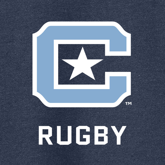 The Citadel Block C Star logo, Club Sports - Unisex Rugby,  Heavy Blend™ Hooded Sweatshirt - Navy