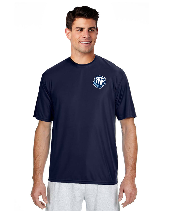 Bulldog Performance Tee-Navy