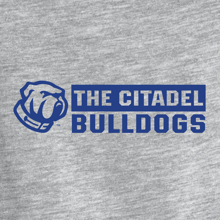 RS3330 The Citadel Bulldogs Toddler Baseball Tee-Vintage Heather/ Vintage Royal