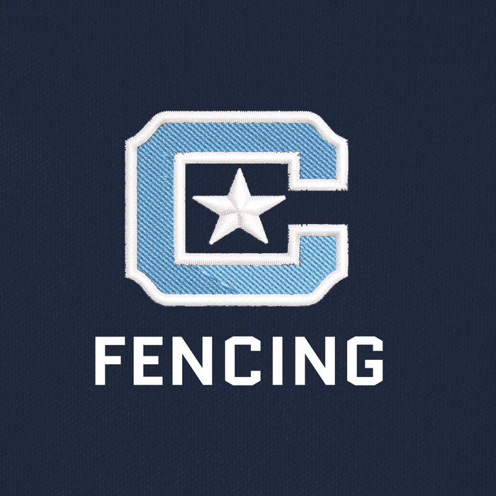 The Citadel C, Club Sport-Fencing, Ladies UV Micro-Mesh Polo-Navy