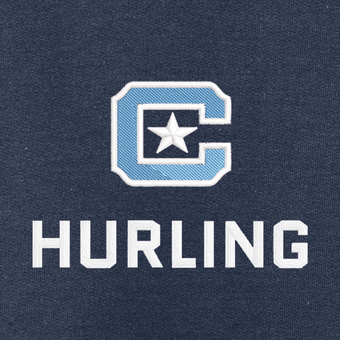 The Citadel C, Club Sports - Hurling,  Embroidered Heavy Blend™ Hooded Sweatshirt-Navy