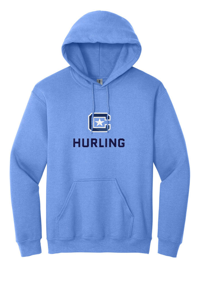The Citadel C, Club Sports - Hurling,  Embroidered Heavy Blend™ Hooded Sweatshirt-Carolina Blue