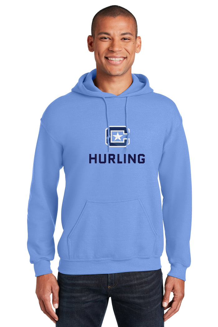 The Citadel C, Club Sports - Hurling,  Embroidered Heavy Blend™ Hooded Sweatshirt-Carolina Blue