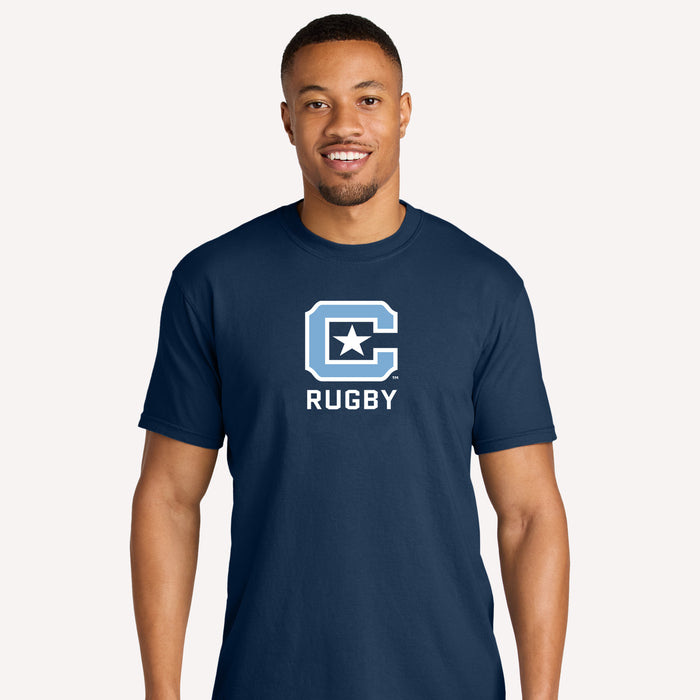 The Citadel C, Club Sports - Rugby,  Comfort Colors ® Heavyweight Ring Spun Tee Shirt - Navy