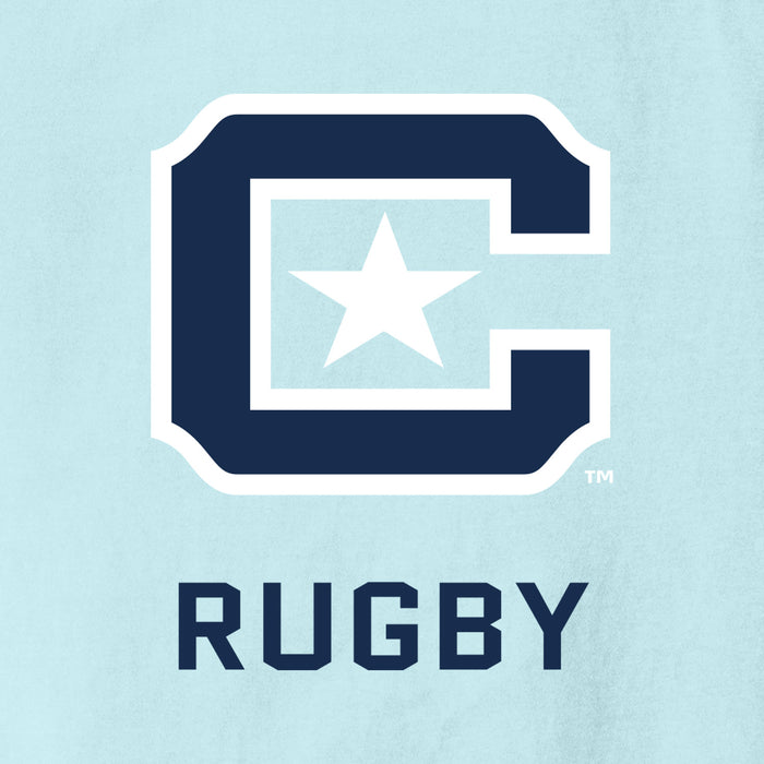 The Citadel C, Club Sports - Rugby,  Comfort Colors ® Heavyweight Ring Spun Tee Shirt - Light Blue