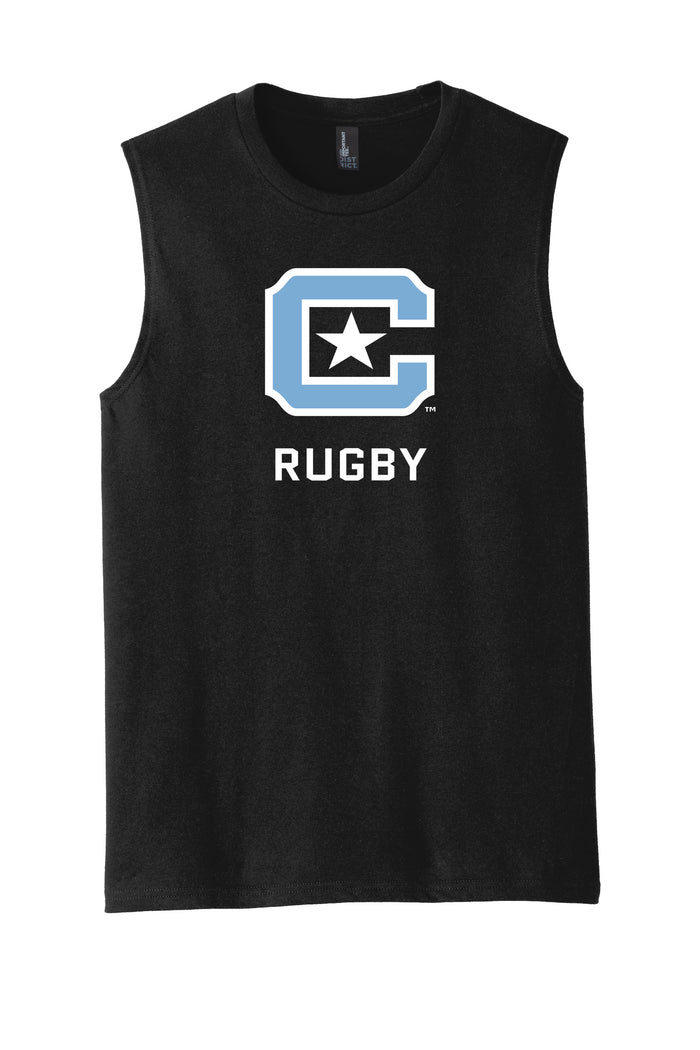 The Citadel C, Club Sports - Rugby,  District® V.I.T.™ Muscle Tank - Black