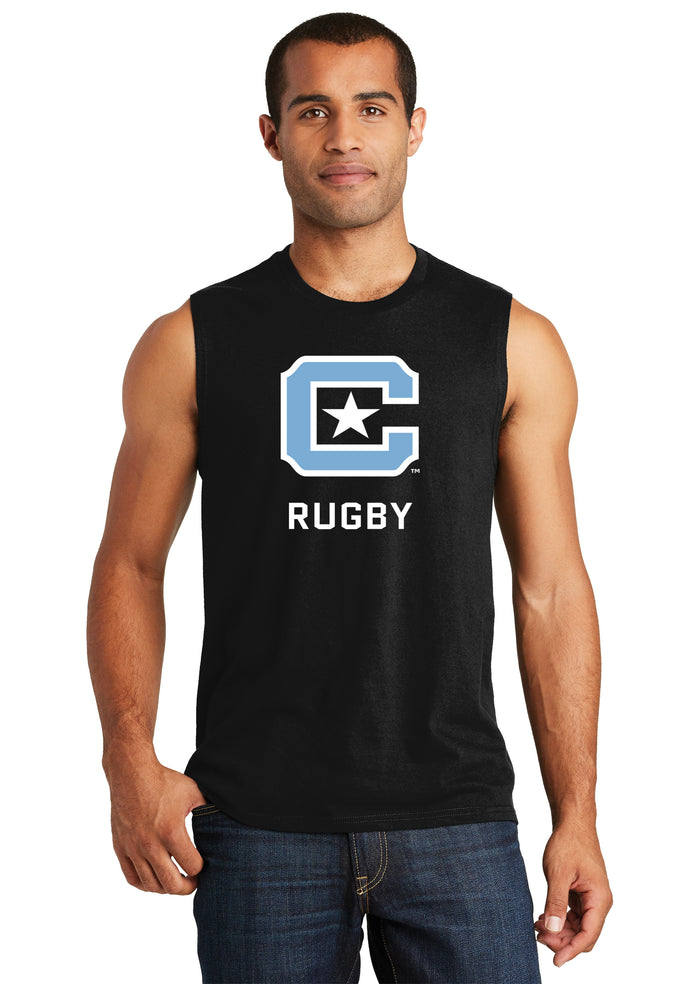 The Citadel C, Club Sports - Rugby,  District® V.I.T.™ Muscle Tank - Black