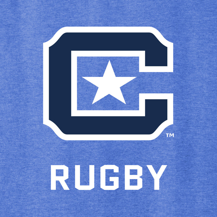 The Citadel C, Club Sports - Rugby,  District® V.I.T.™ Muscle Tank - Carolina Blue