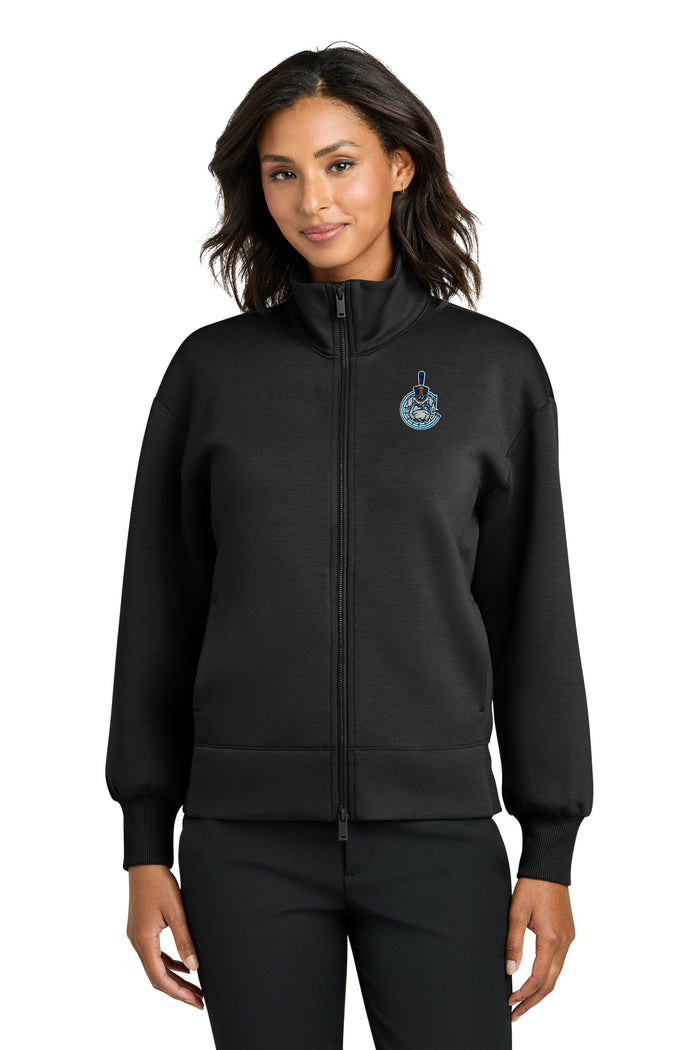The Citadel, C Spike, Mercer+Mettle® Women’s Soft Spacer Full-Zip - Black