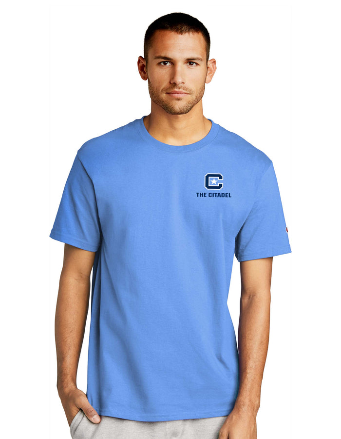 The Citadel Champion Jersey T-Shirt-Carolina Blue
