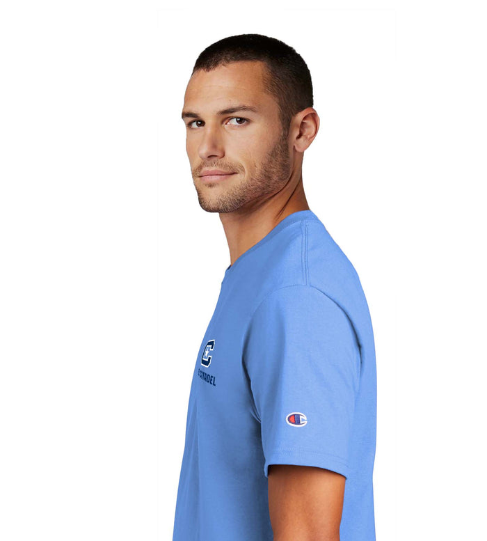 The Citadel Champion Jersey T-Shirt-Carolina Blue