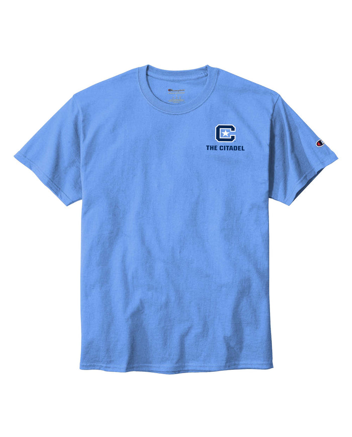 The Citadel Champion Jersey T-Shirt-Carolina Blue