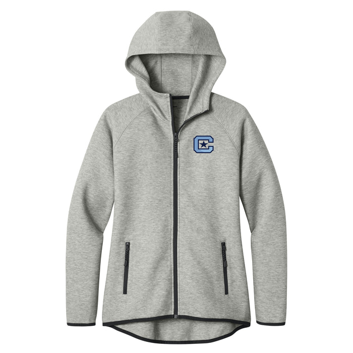 The Citadel, Spike, Embroidered Logo, Women’s Phenom Full-Zip Hoodie - Athletic Heather