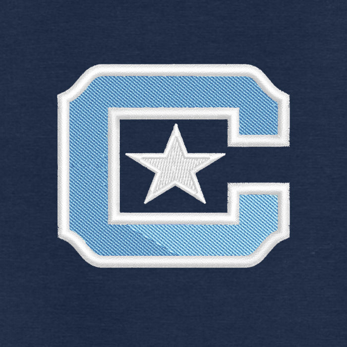 The Citadel, Spike, Embroidered Logo, Women’s Phenom Full-Zip Hoodie - Athletic Heather - Navy