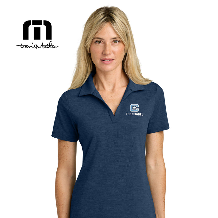 The Citadel, C Star Logo, TravisMathew Women’s Onward Polo - Navy