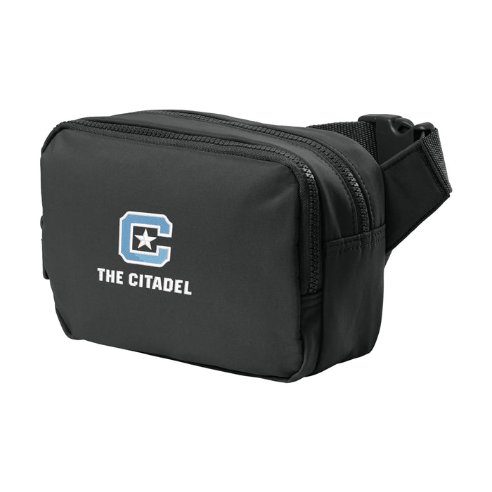 The Citadel, C Star, Port Authority® Matte Dual-Compartment Crossbody - Black