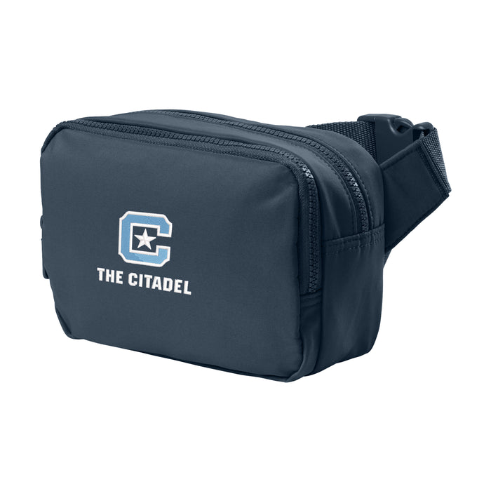 The Citadel, C Star, Port Authority® Matte Dual-Compartment Crossbody - Navy