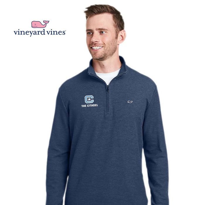 The Citadel, C Star, Vineyard Vines Men's Saltwater Quarter-Zip Pullover