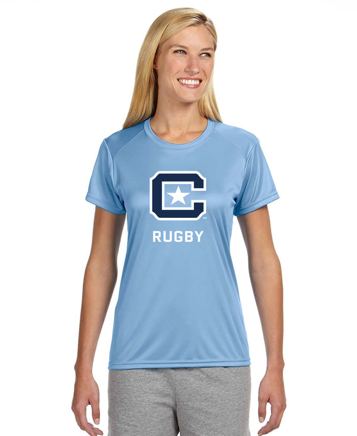 The Citadel, Club Sports - Rugby, A4 Ladies' Cooling Performance T-Shirt-Carolina Blue