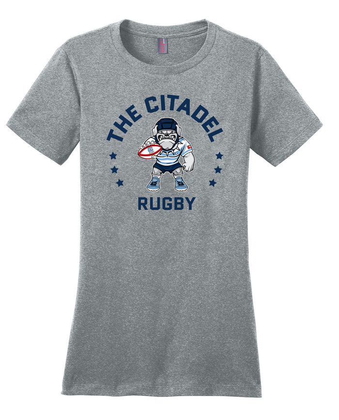 The Citadel, Club Sports - Rugby, District ® Women’s Perfect Weight ® T-Shirt - Grey