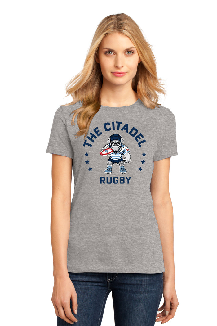 The Citadel, Club Sports - Rugby, District ® Women’s Perfect Weight ® T-Shirt - Grey