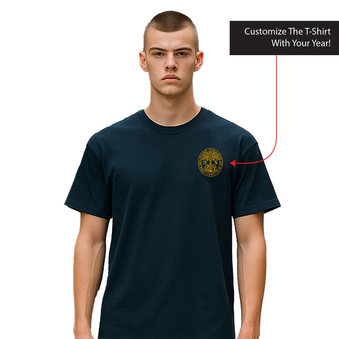 The Citadel, Customizable (Your Year) Ring Bezel Design, Perfect Weight® Icon T-Shirt - Navy