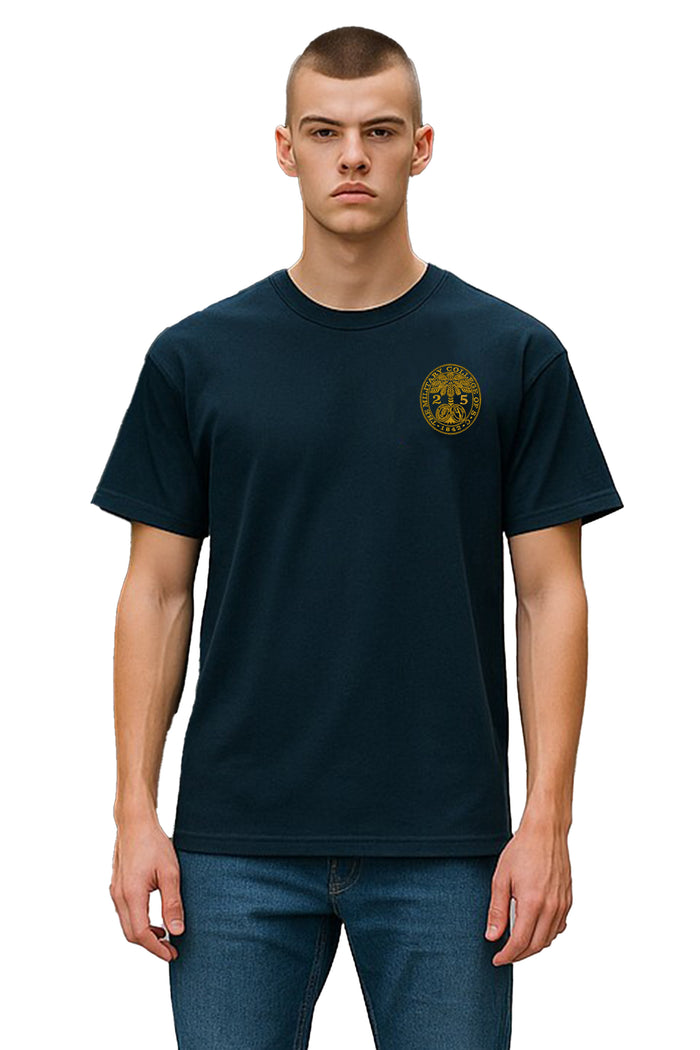 The Citadel, Customizable (Your Year) Ring Bezel Design, Perfect Weight® Icon T-Shirt - Navy