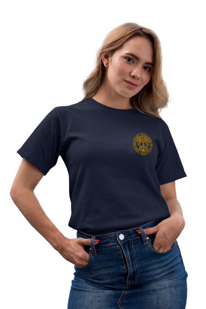 The Citadel, Customizable (Your Year) Ring Bezel Design, Perfect Weight® Icon T-Shirt - Navy