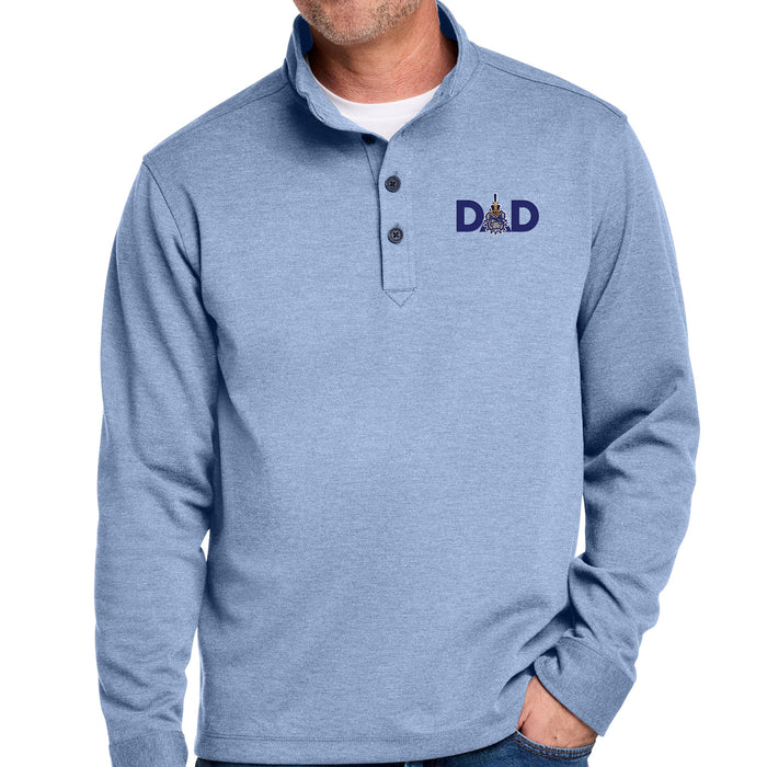 The Citadel, Dad - Spike, Brooks Brothers® Mid-Layer Stretch 1/2-Button - Navy - Light Blue