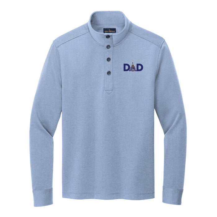 The Citadel, Dad - Spike, Brooks Brothers® Mid-Layer Stretch 1/2-Button - Navy - Light Blue