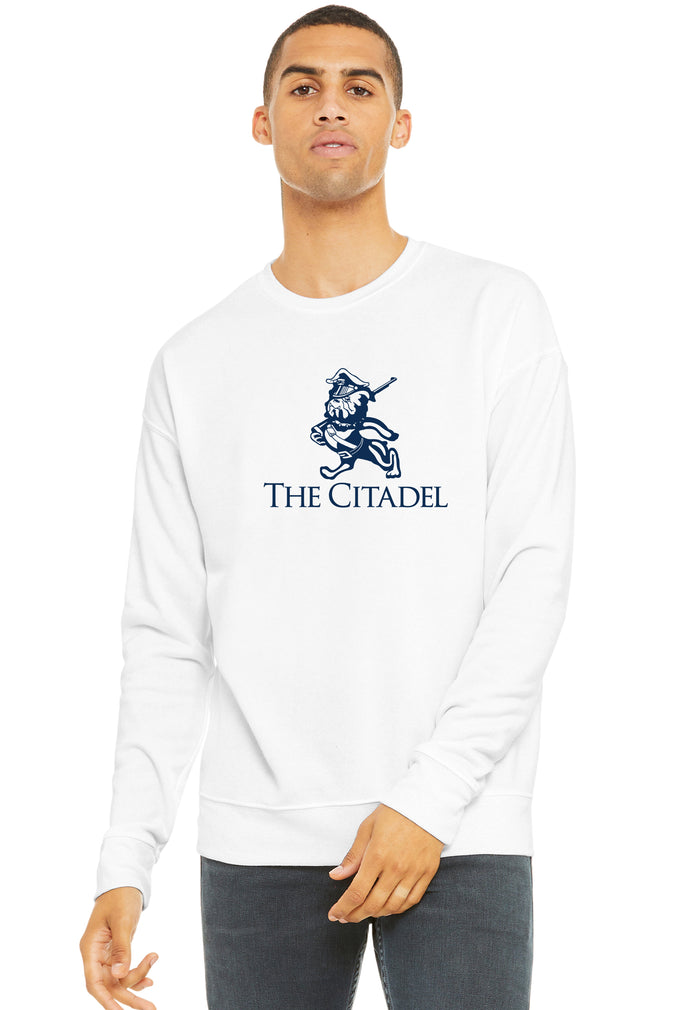The Citadel Marching Bulldog Unisex Sponge Fleece Drop Shoulder Sweatshirt