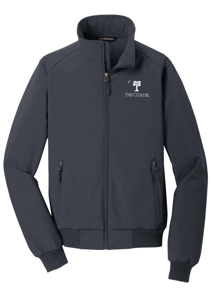 The Citadel Palmetto Soft Shell Bomber Jacket-Battleship Grey