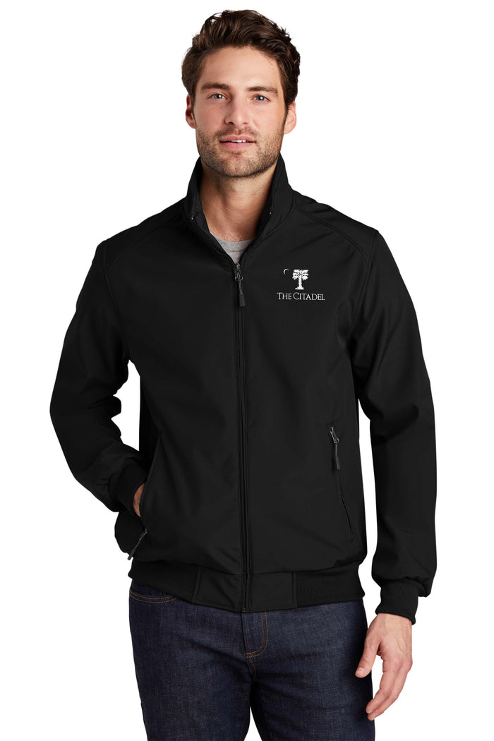 The Citadel Palmetto Soft Shell Bomber Jacket-Black