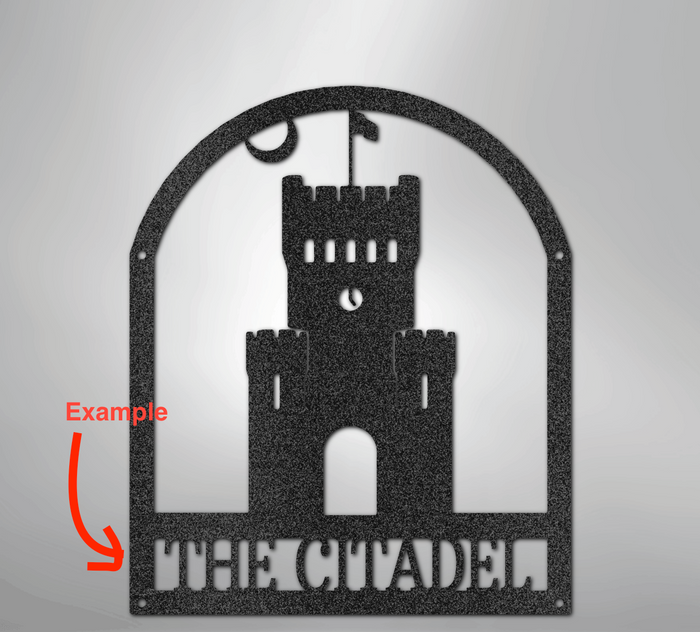 The Citadel, PT Barracks Customizable Powder Coated Wall Art
