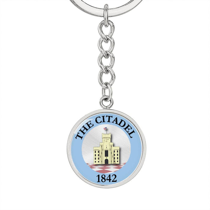 The Citadel, PT Barracks, Customized Engravable Keychain