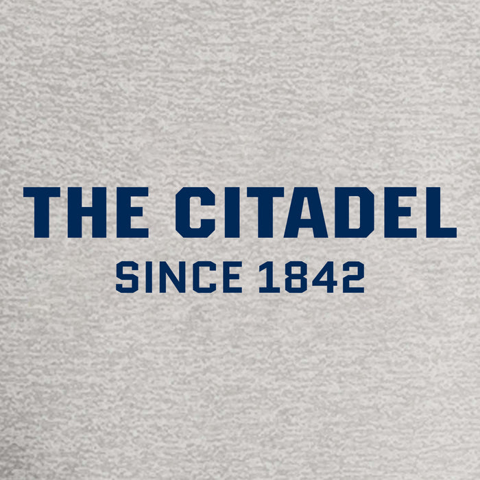 The Citadel, Raglan Jersey T Shirt- Atletic Heather Grey / Navy