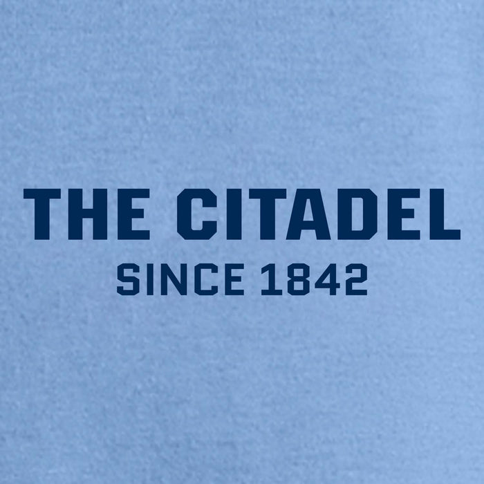 The Citadel, Raglan Jersey T Shirt- Carolina Blue / Navy
