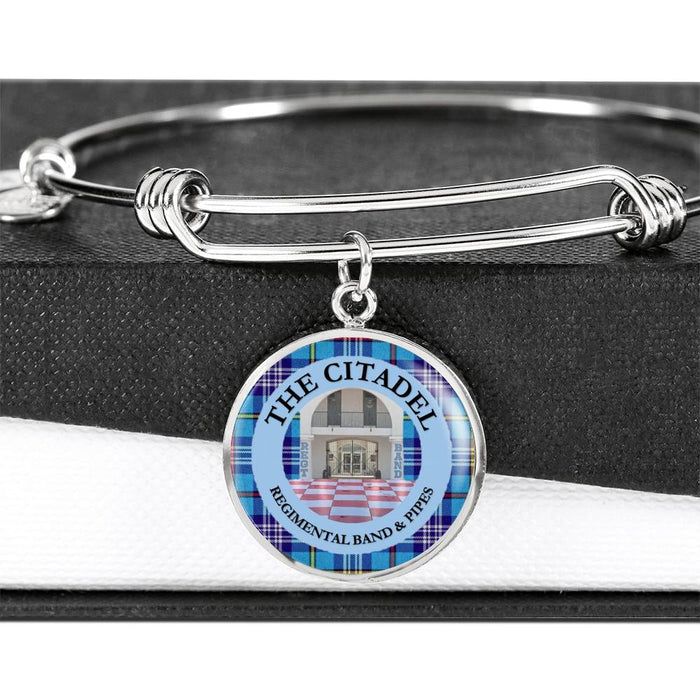 The Citadel Regimental Band and Pipes Custom Engravable Bangle