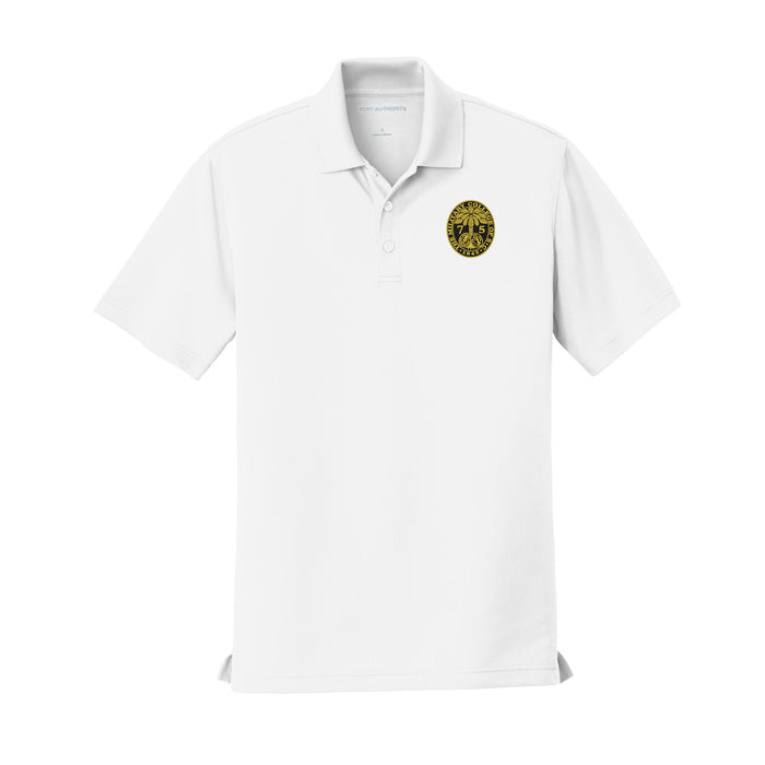 The Citadel, Ring Bezel, Class of 1975,  UV Micro-Mesh Polo Shirt- White
